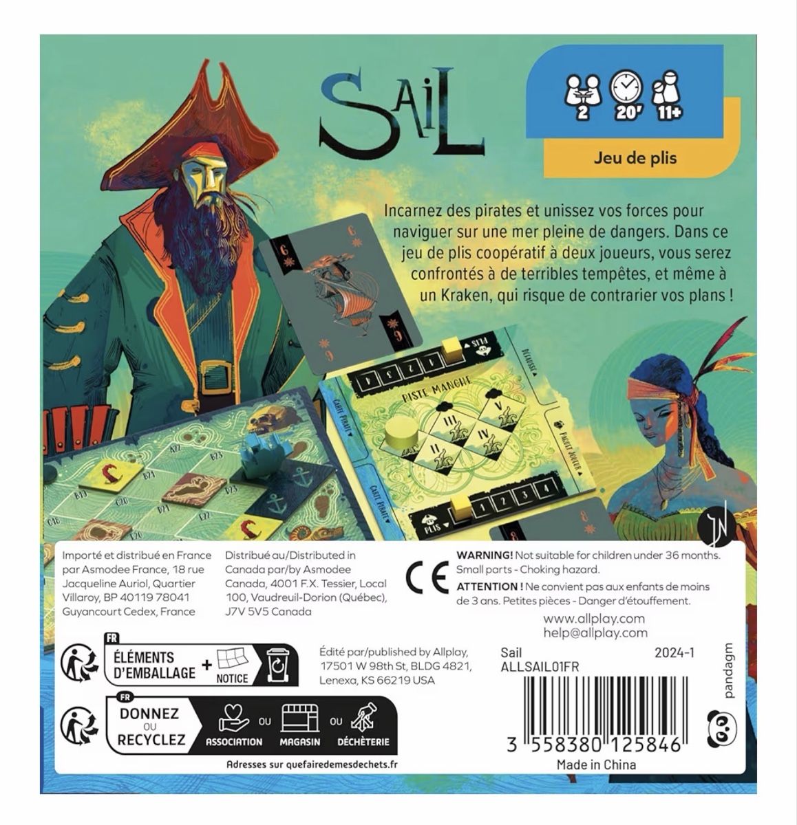Giochi: Sail kooperatives Spiel – neu – Nuovo (secondo la descrizione) da Horriwil venduto da ArjunaBali 1