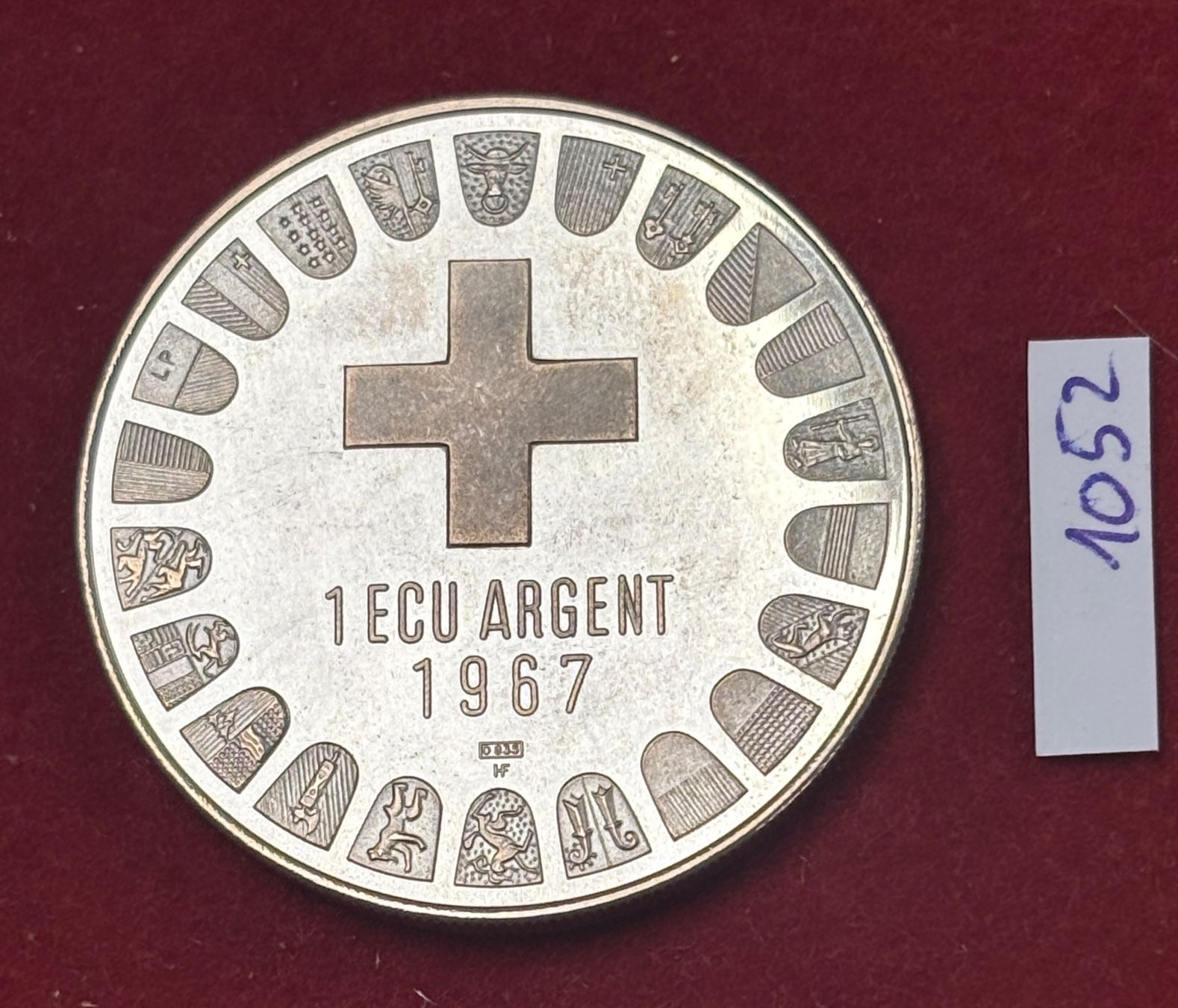 Medaillen: 1052 835 1 ECU ARGENT 1967 Sion – Neu (gemäss Beschreibung) aus Baar von bricksandmore 1