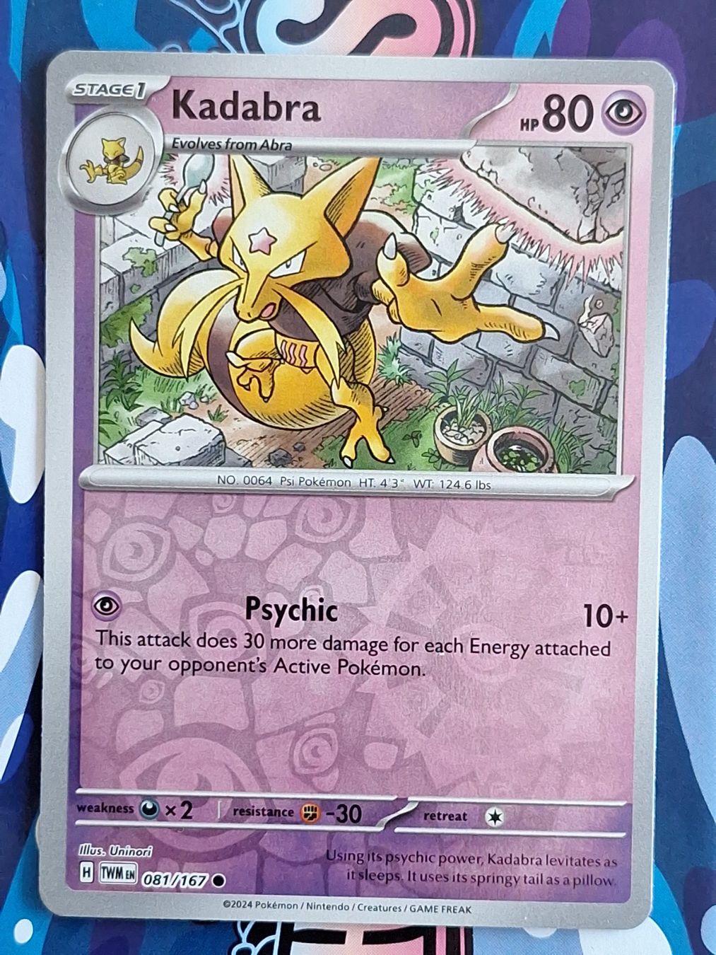 Pokémon Carte collezionabili: Kadabra - Reverse Holo Twilight Masquerade Pokemon - #7.6 – Usato da Altstätten SG venduto da GGsGameshop