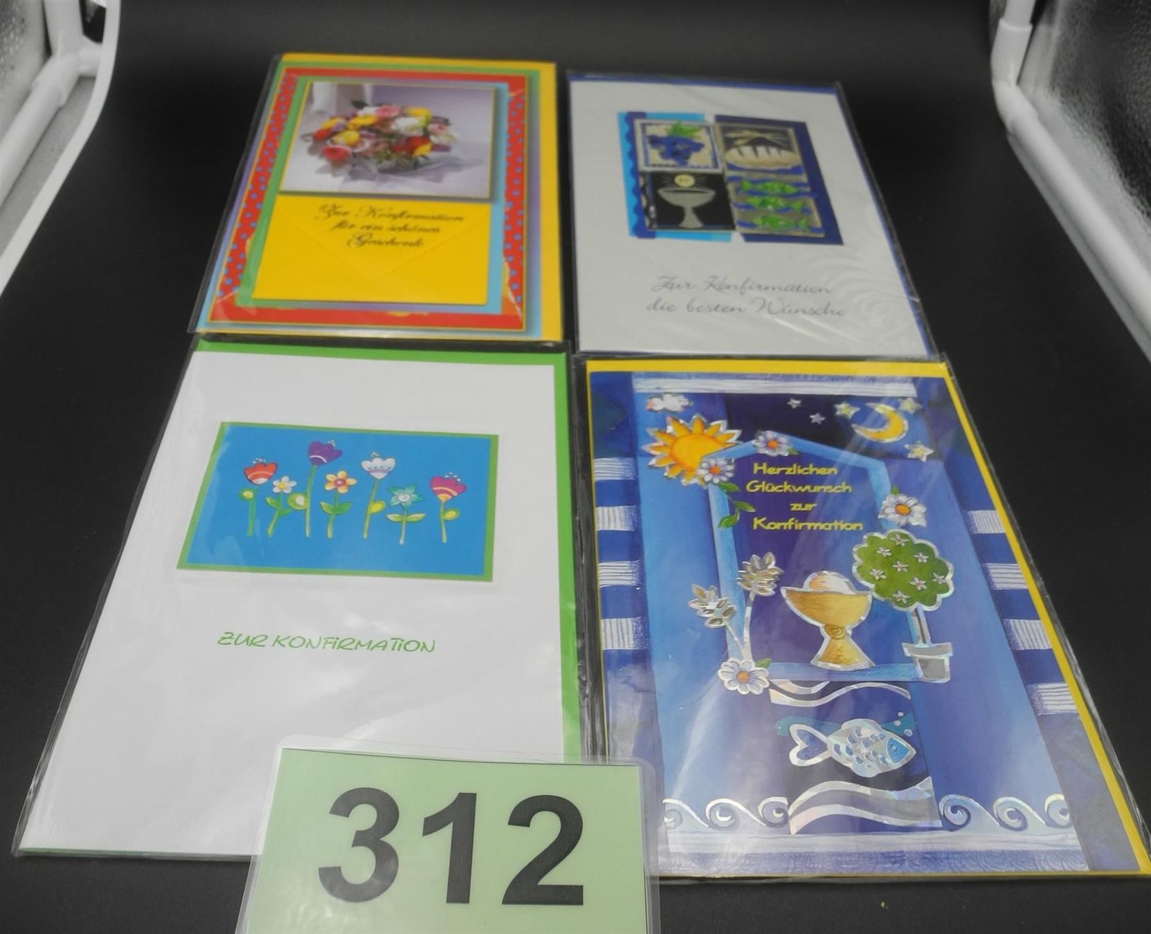 Cartoline: 4 Konfirmationskarten, Nr. 312 – Nuovo e nell'imballaggio originale da Kottwil venduto da Crazyrolf 1