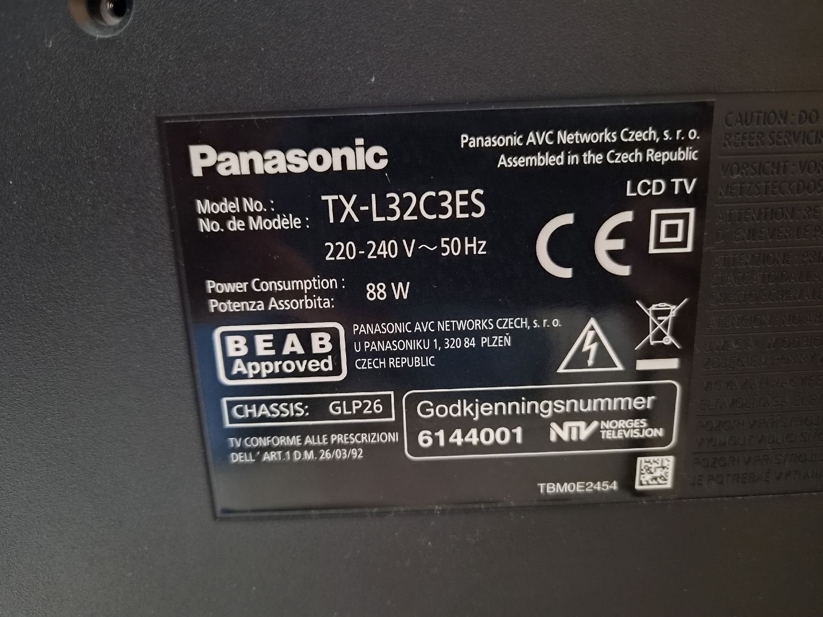 Panasonic Televisori: TV Panasonic viera 80 cm – Usato da Zillis venduto da blauerstern 2