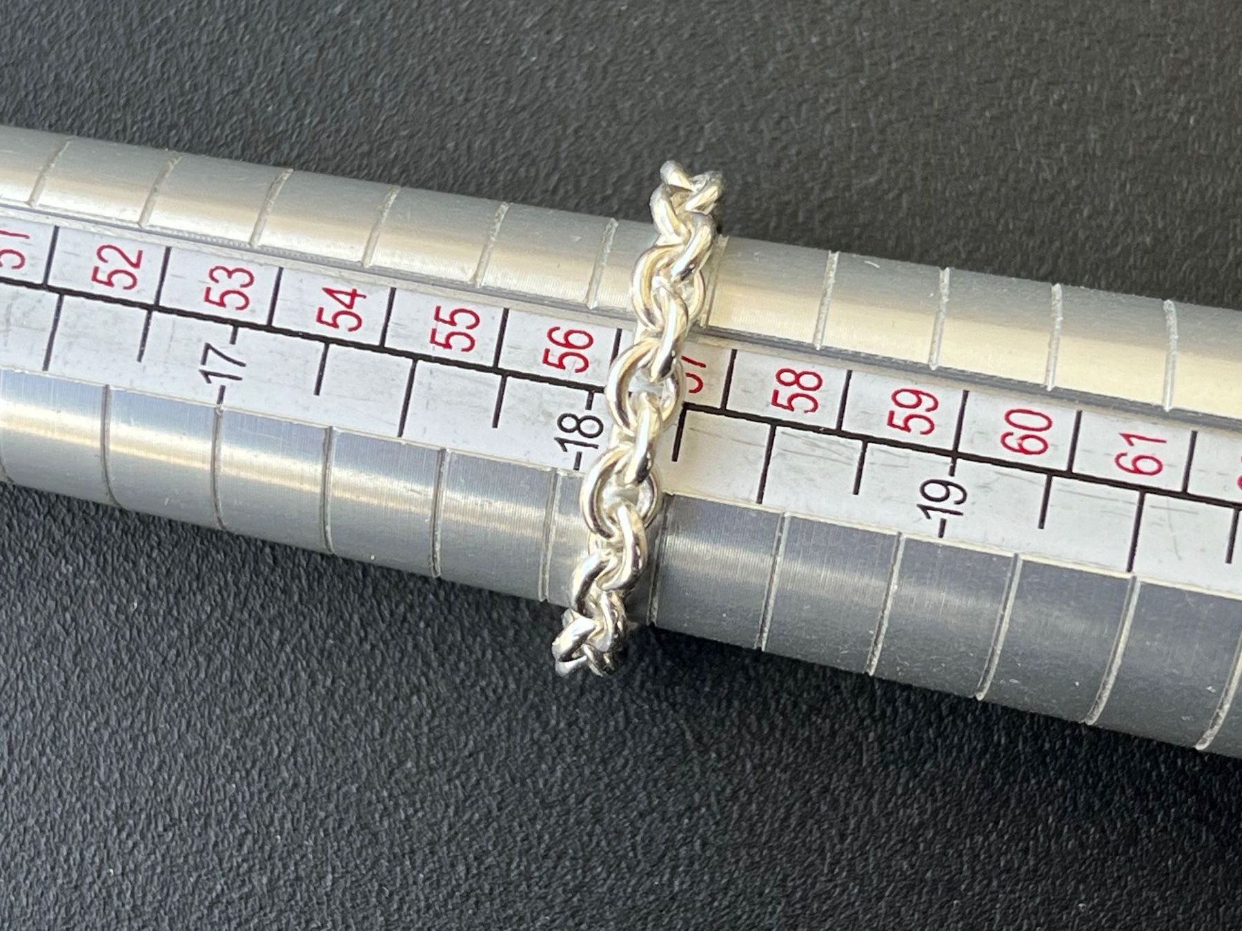 Anelli: Chain-Ring (Silber 925 / Grösse 57) – Nuovo e nell'imballaggio originale da Bern venduto da click4buying 5