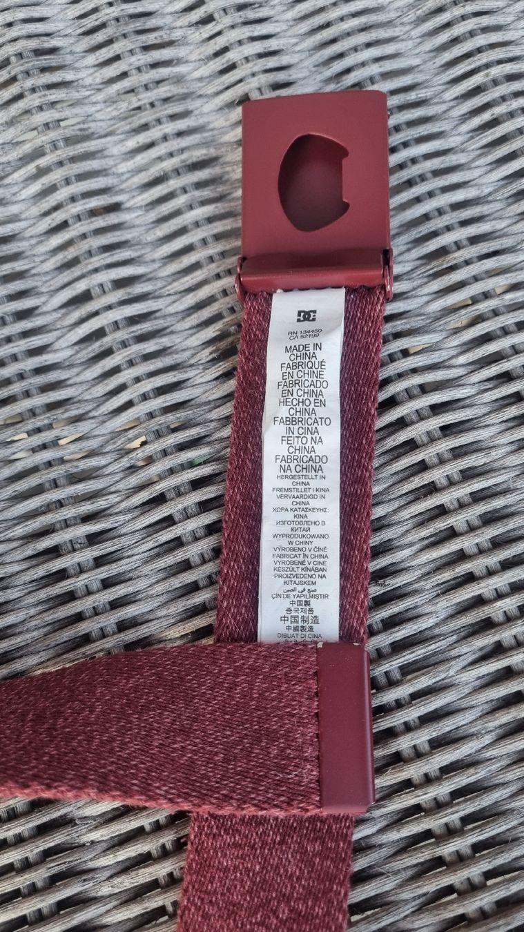 Cinture: Ceinture bordeau polyester réglable DCSHOECOUSA – Usato da Corbeyrier venduto da Lalaland99 2