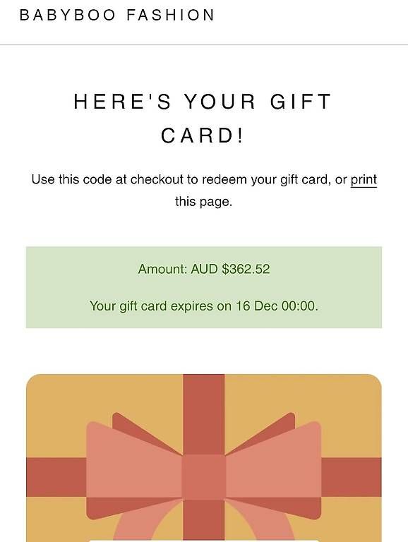 Buoni: Gift Card Babyboo – Usato da Lugano venduto da dar_zg96
