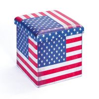 Faltbox Hocker Aufbewahrungsbox Stars & Stripes