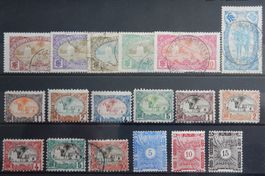 Somalia Franz. Kolonie ex. Kat. 37-72 */(*)/gest. 1902/09