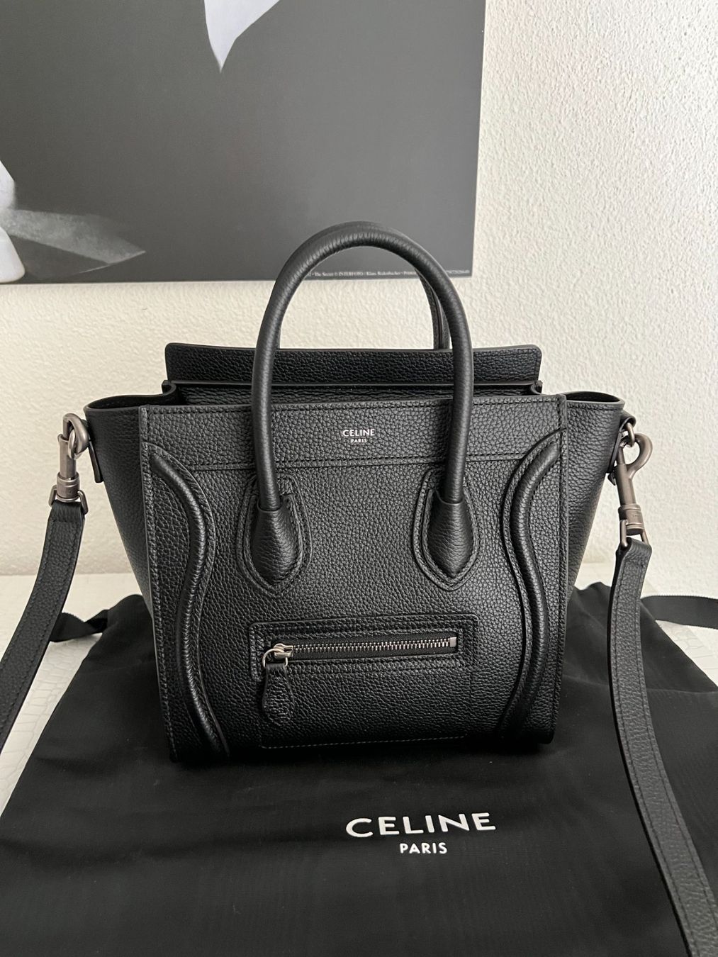 Celine Borse da donna: Céline Luggage Tote Nano schwarz – Usato da Winterthur venduto da Raschida79 2