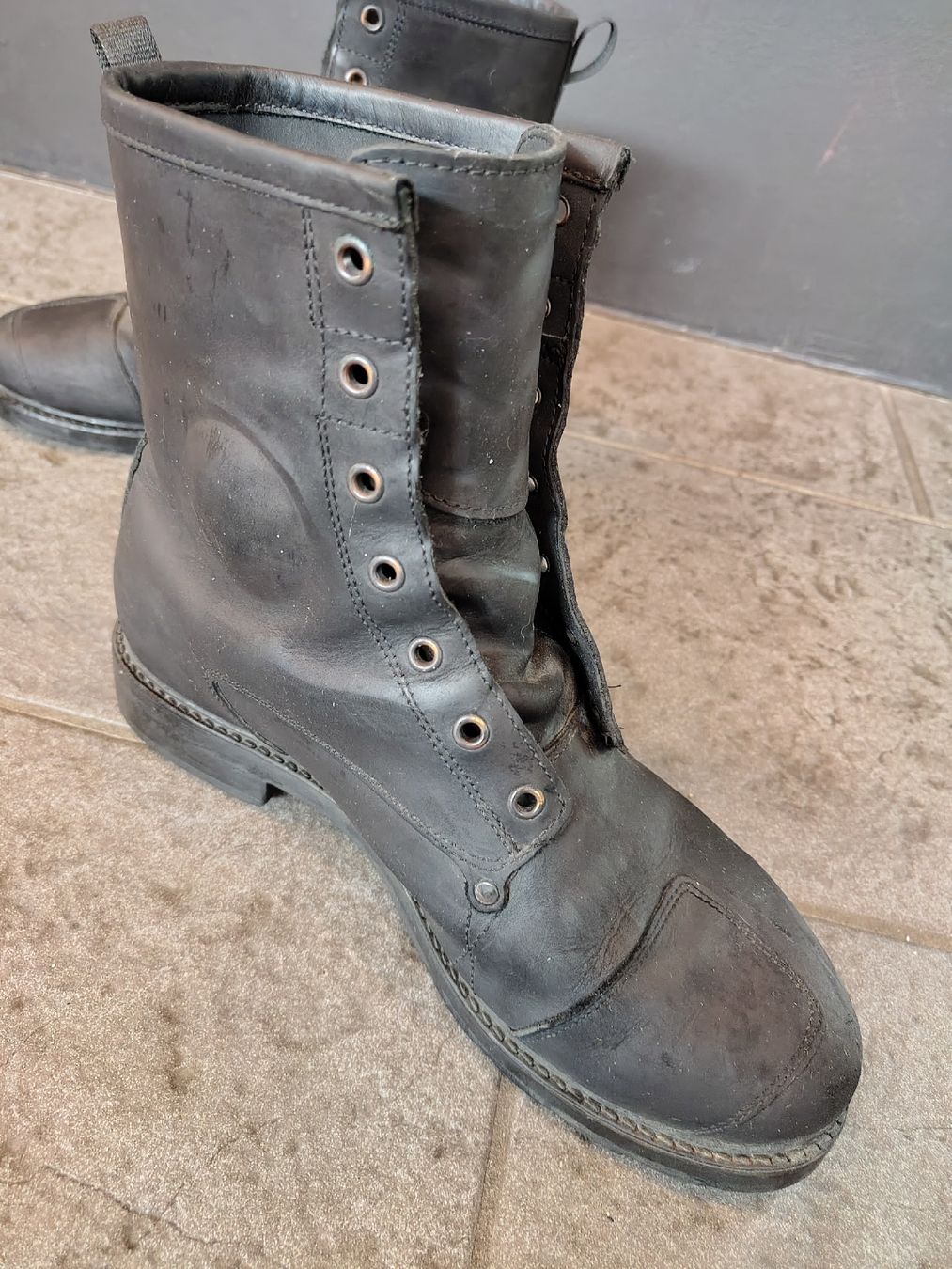 TCX Scarpe da uomo: Bottes moto noires TCX, cuir, 43 – Usato da St-Imier venduto da Isatys89 3