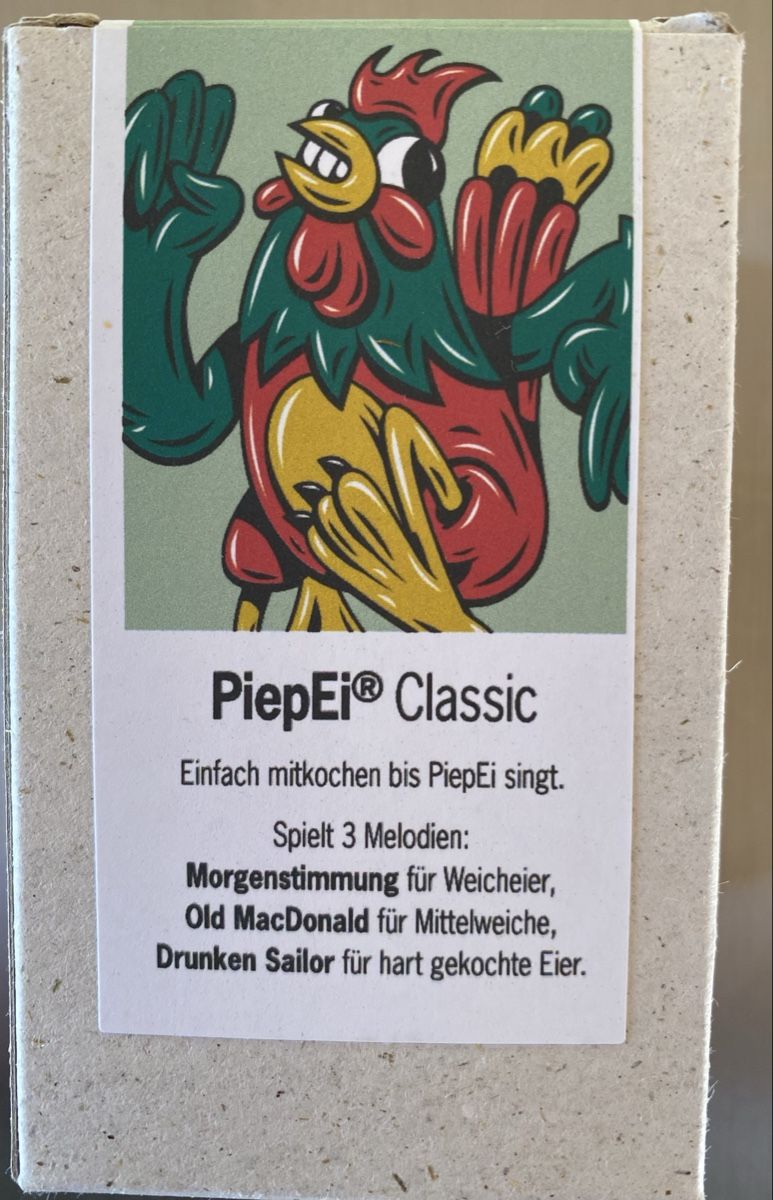 Elettrodomestici da cucina: PiepEi® Classic - Der singende Eierkocher mit 3 Melodien – Nuovo e nell'imballaggio originale da Rabius venduto da bri_ca76
