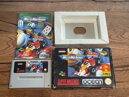 SNES Micro Machines + Anleitung OVP - Kult Rennspiel!