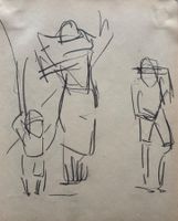 Albert Müller (1897-1926), Zeichnung, Expressionismus, 1926