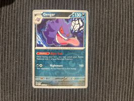 Pokemon Gengar Reverse Holo Paldean Fates near Mint