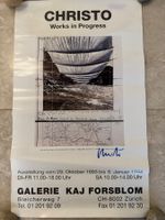 Christo Plakat 69/42cm mit Original Unterschrift 1994