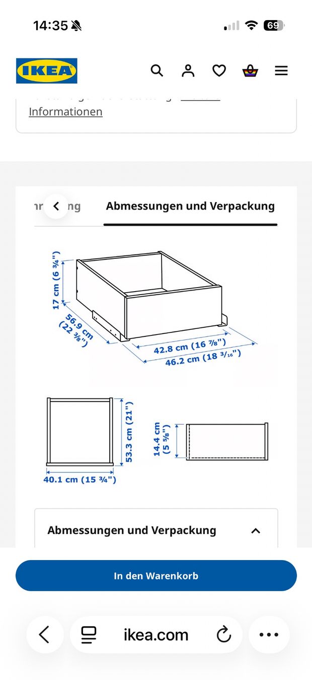Ikea Armadi: IKEA Pax Schubladen 50x58cm – Nuovo (secondo la descrizione) da Sursee venduto da Kaloo01 3