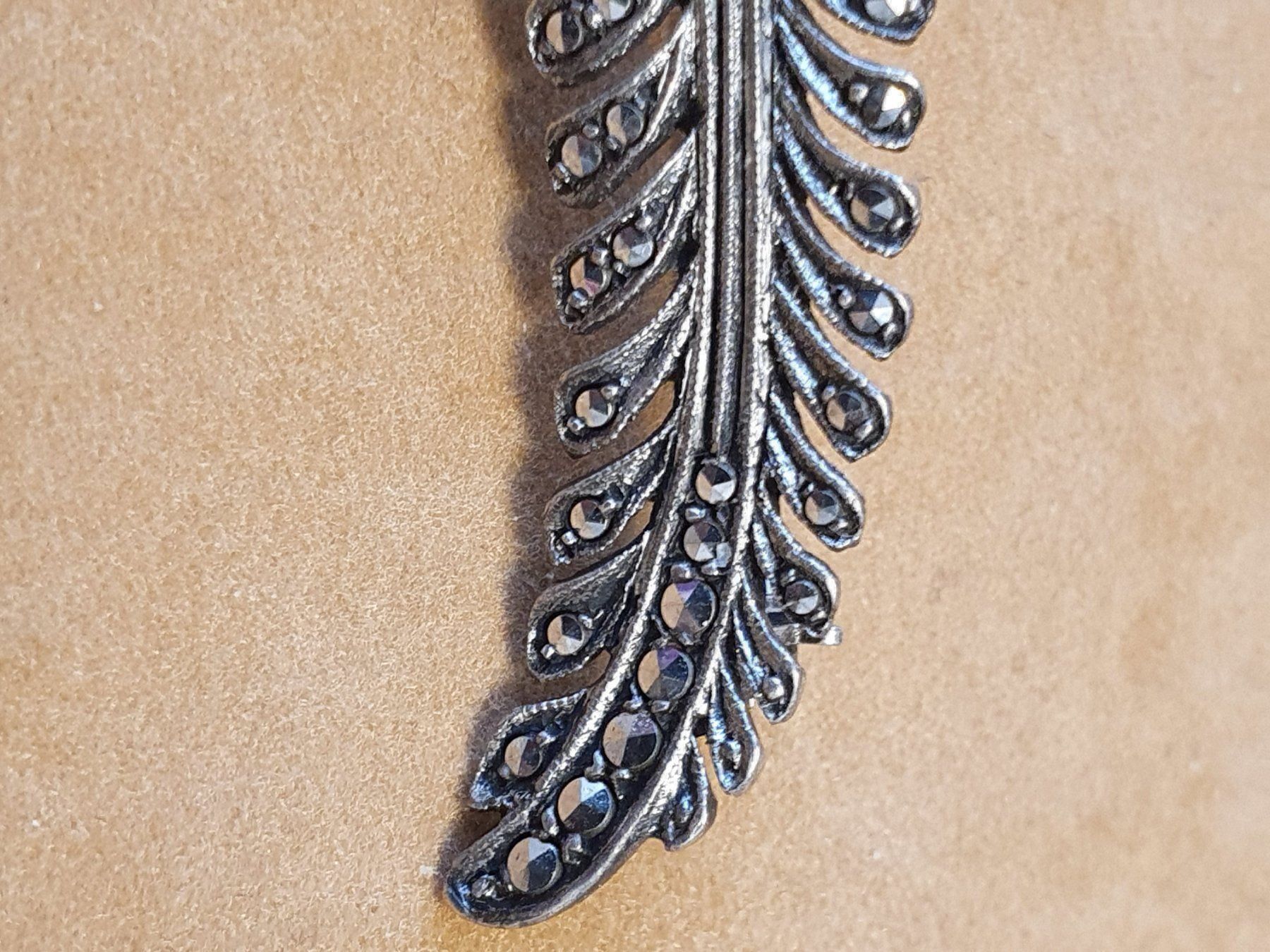 Spille & Fermagli: Edle Jugendstil, Markasiten Brosche 835 – Usato da Wohlen AG venduto da palmsprings 1