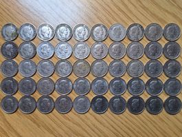 10 Rappen 1883/1979 - Lot 50 Stück!