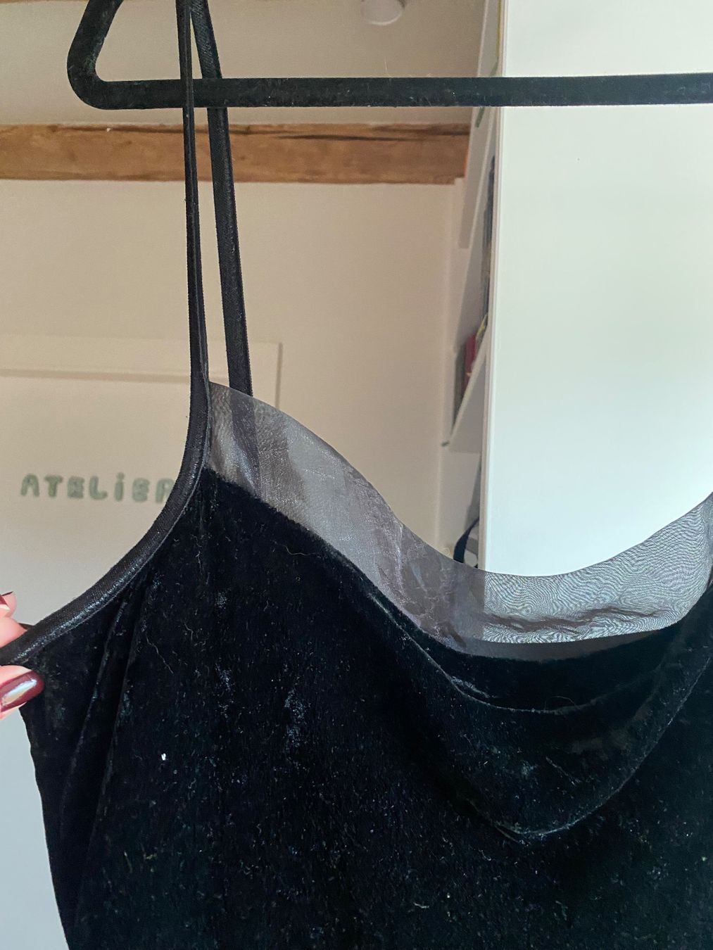 C&A Kleider: Black Velvet 90's Dress/ ROBE – Gebraucht aus pont-la-ville von dia_tt5h 3