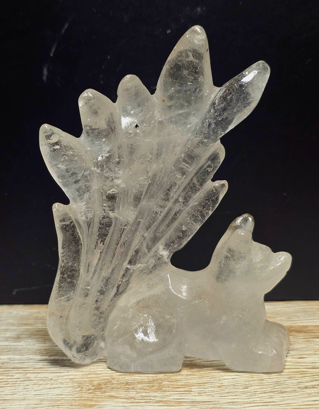 Minerali & Pietre curative: Bergkristall Kitsune Fuchs 190g – Nuovo e nell'imballaggio originale da Matzingen venduto da Shay_Crystalz