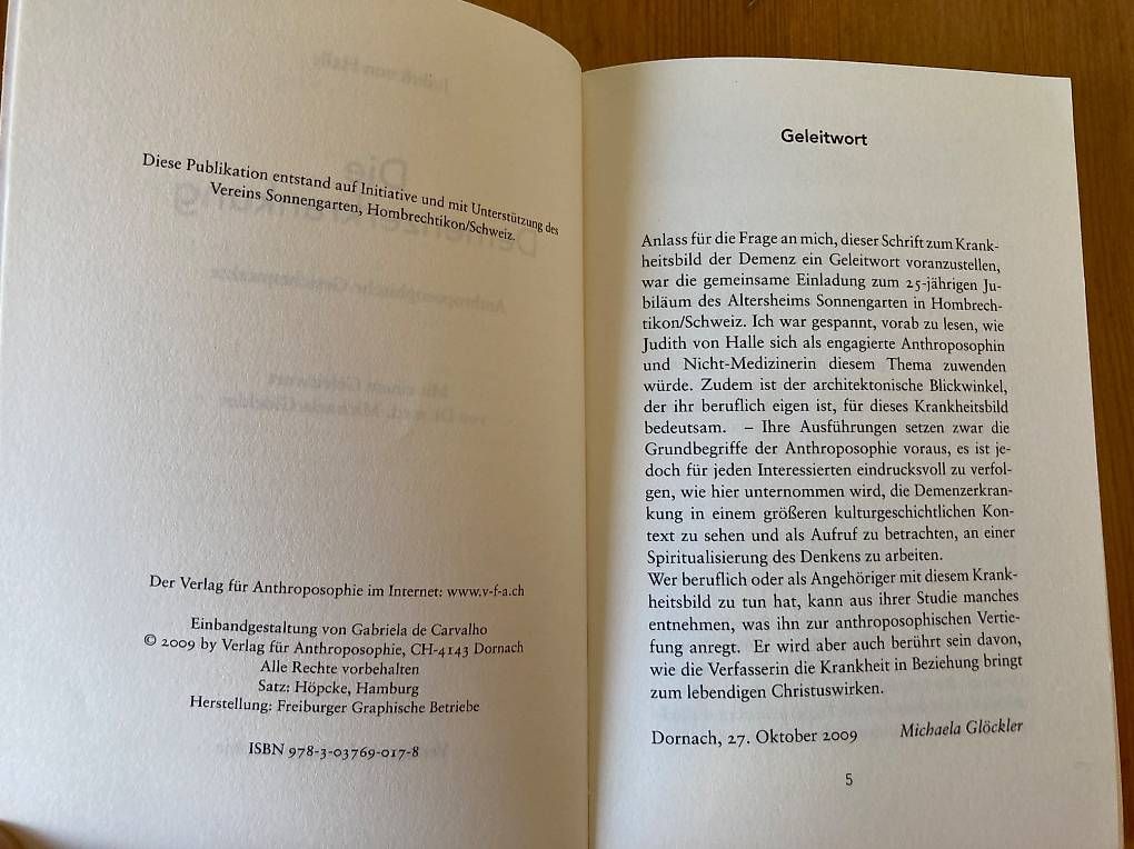 Libri: Die Demenzerkrankung, Judith von Halle – Usato da Arlesheim venduto da amazira 2