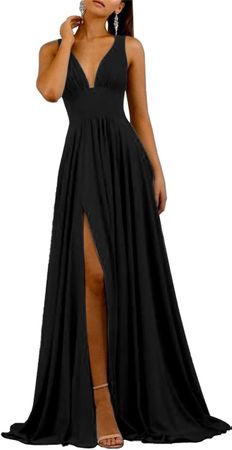 Elegantes, schwarzes Abendkleid , Grösse 36/S. XS