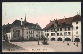 Thun, Rathausplatz mit Hotel de la Couro