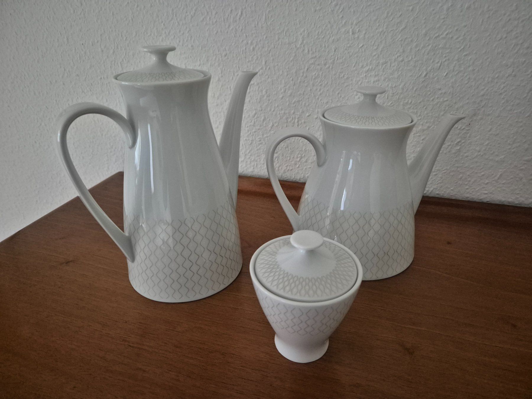Teiere: Tee- und Kaffeekanne mit Zuckerdose – Usato da Winterthur venduto da Sarafina66