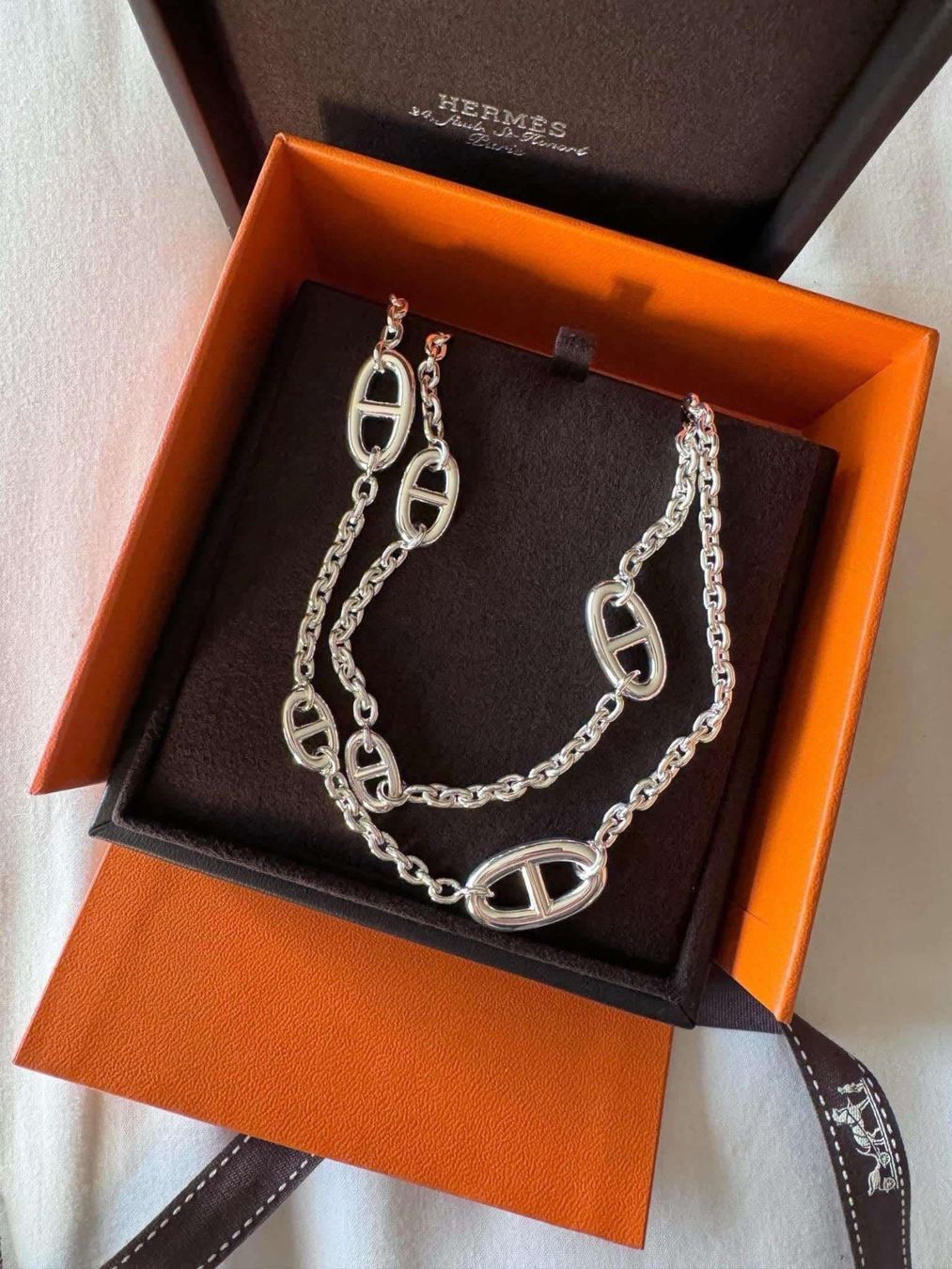 Hermès Catenine: Hermes Farandole 80 necklace neu – Nuovo e nell'imballaggio originale da Kilchberg ZH venduto da cruella 1