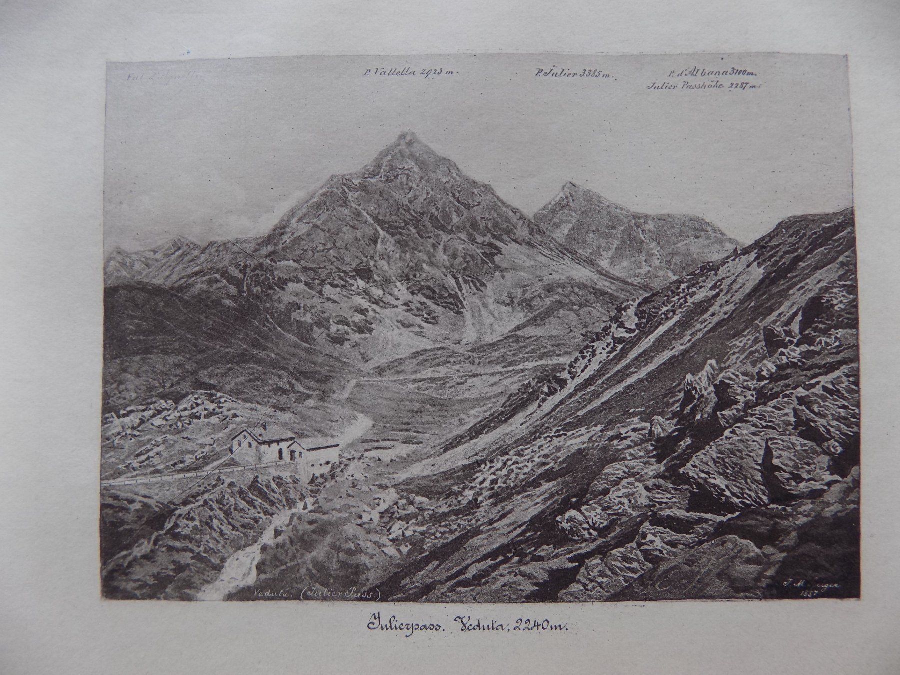 Incisioni: Julierpass Veduta 2240m – Usato da Risch venduto da Rischli15 1