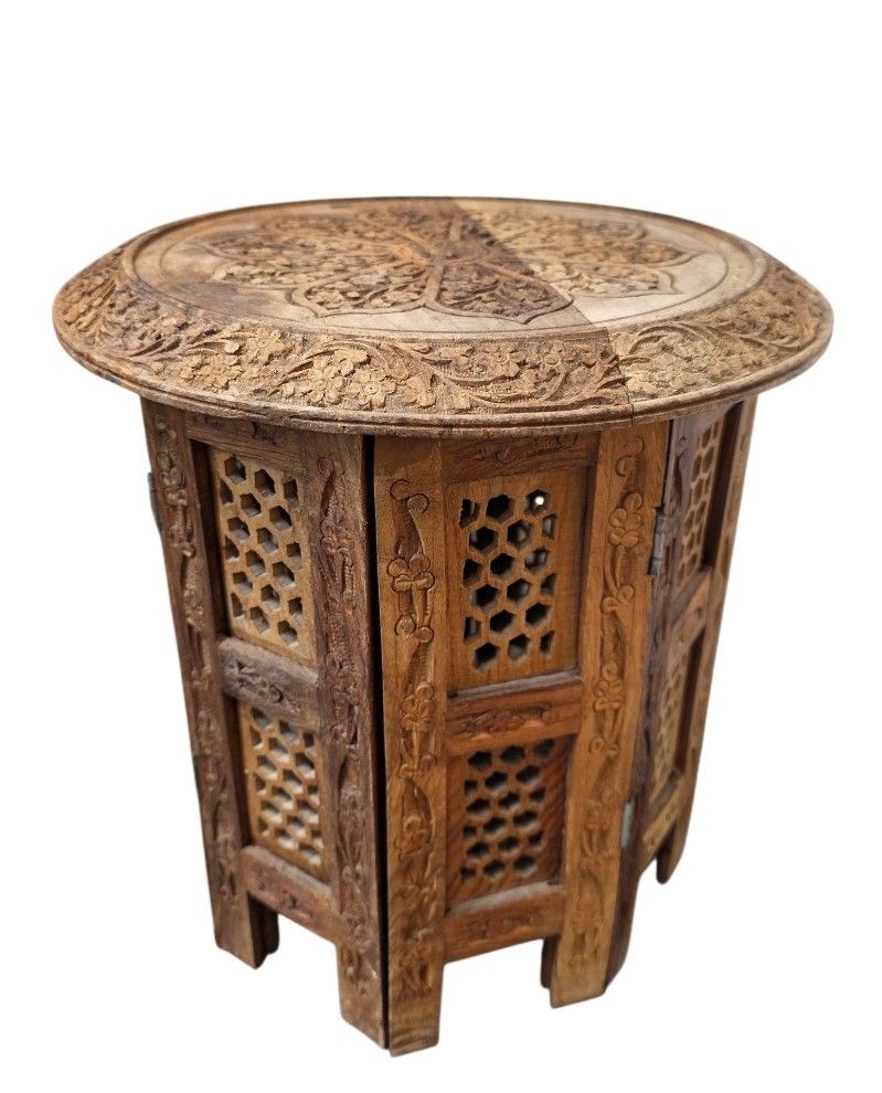 Tables: Table indienne en bpis de acajou – D'occasion à Vernier par 19p_6hxp