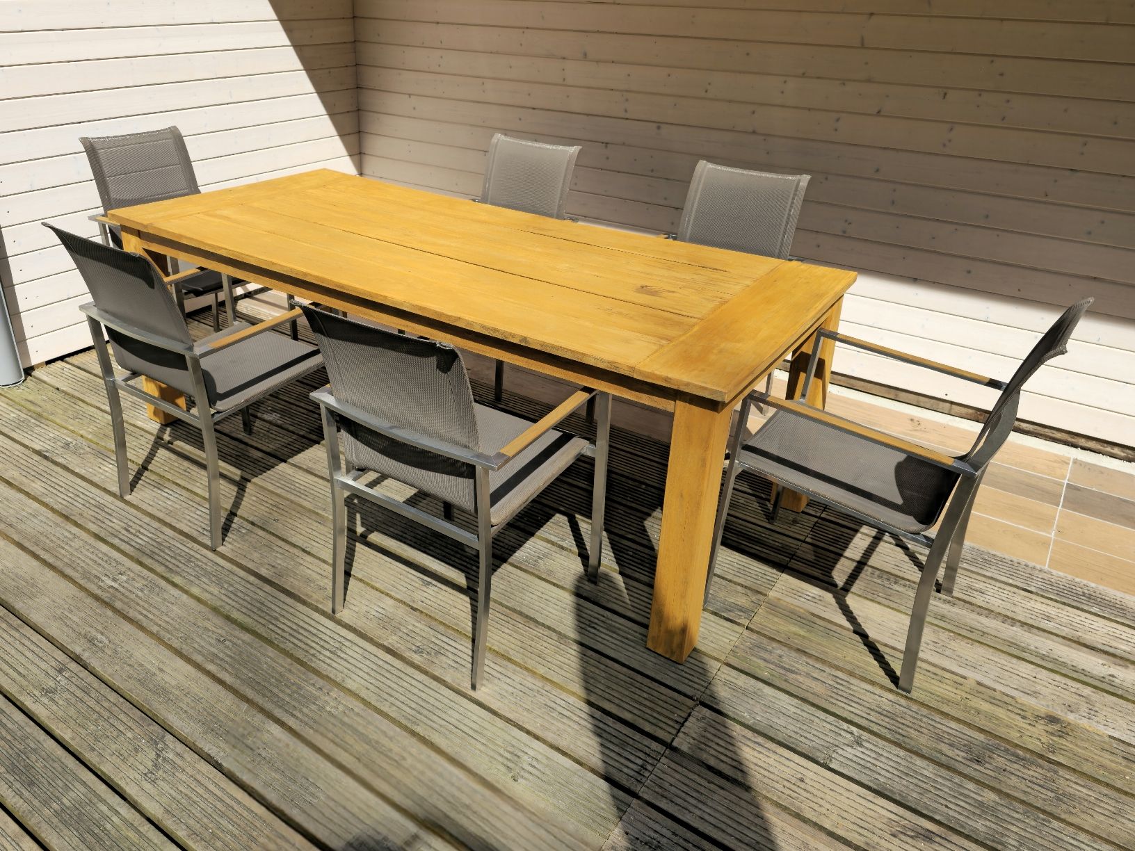 Tavoli: Gartentisch mit 6Stühlen (Teakholz) – Usato da Etzgen venduto da juj_b678 1
