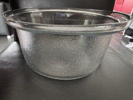 Grosse Glasschale Glasi Hergiswil, Durch. 29 cm