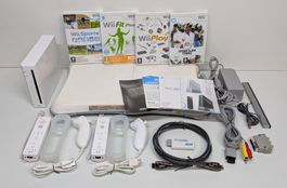 Nintendo Wii Sports/Fitness Set mit 4 Spielen (HDMI)