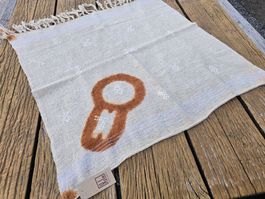 Stoff: vintage Hochzeitstuch HENNA-SALE