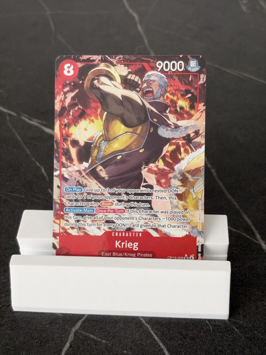 Bandai Carte collezionabili: One Piece OP15-008 Krieg, Englisch – Nuovo (secondo la descrizione) da St. Gallen venduto da cambitcg