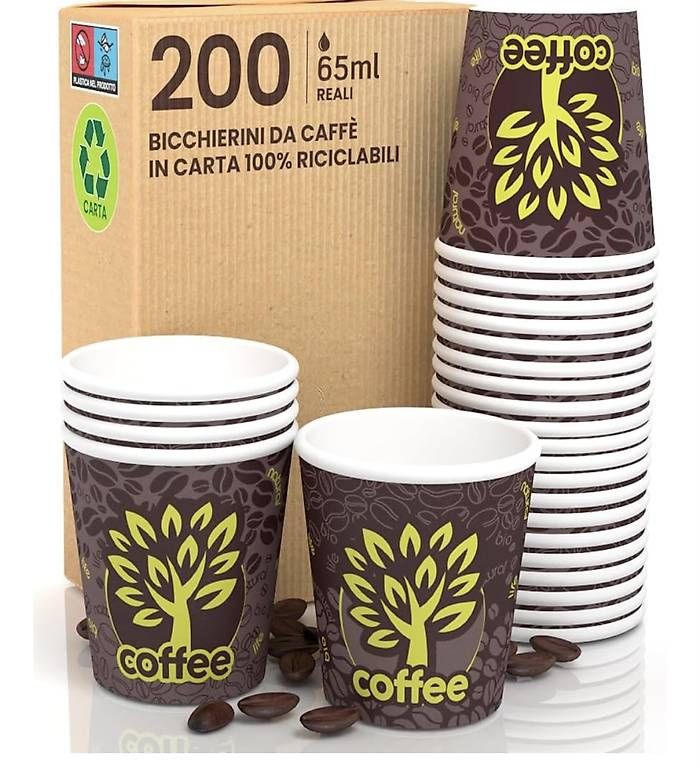 Tazze: 150 Kaffee / Espresso-Becher aus Papier, 65 ml- Einweg – Usato da Fällanden venduto da fai_n5tr