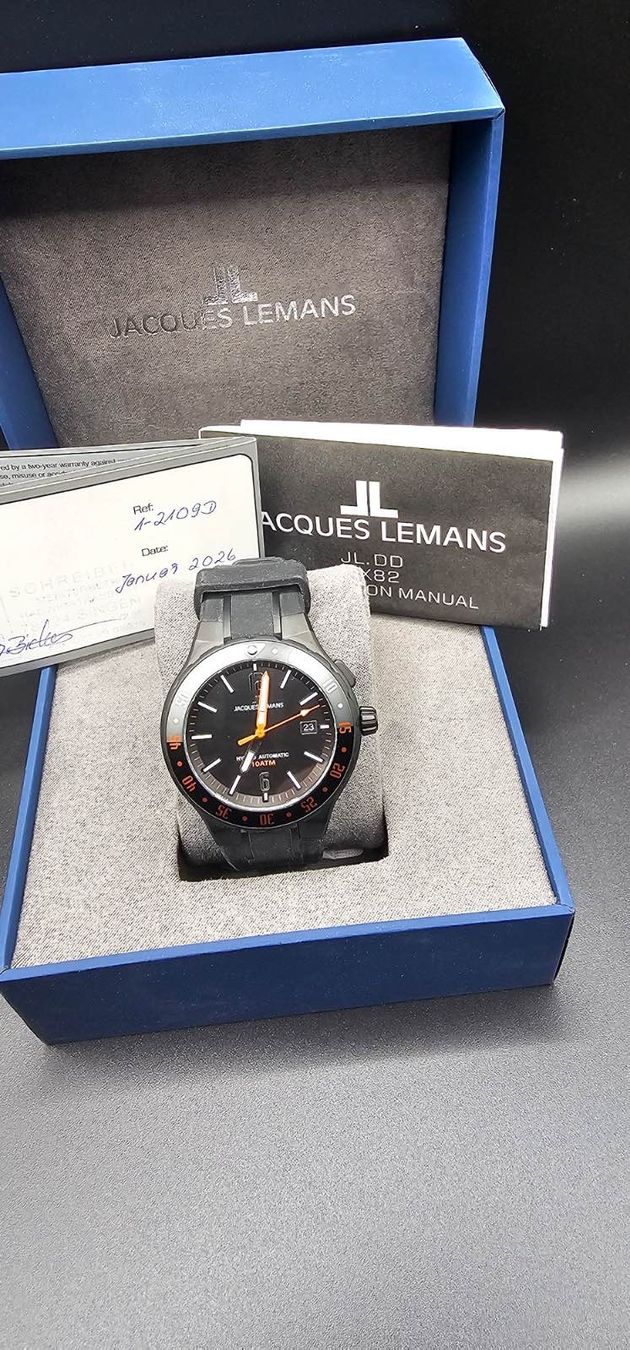 Jacques Lemans Orologi: Jacques Lemans Hybromatic Automatik Uhr – Nuovo e nell'imballaggio originale da Schaffhausen venduto da Zwergelster 3