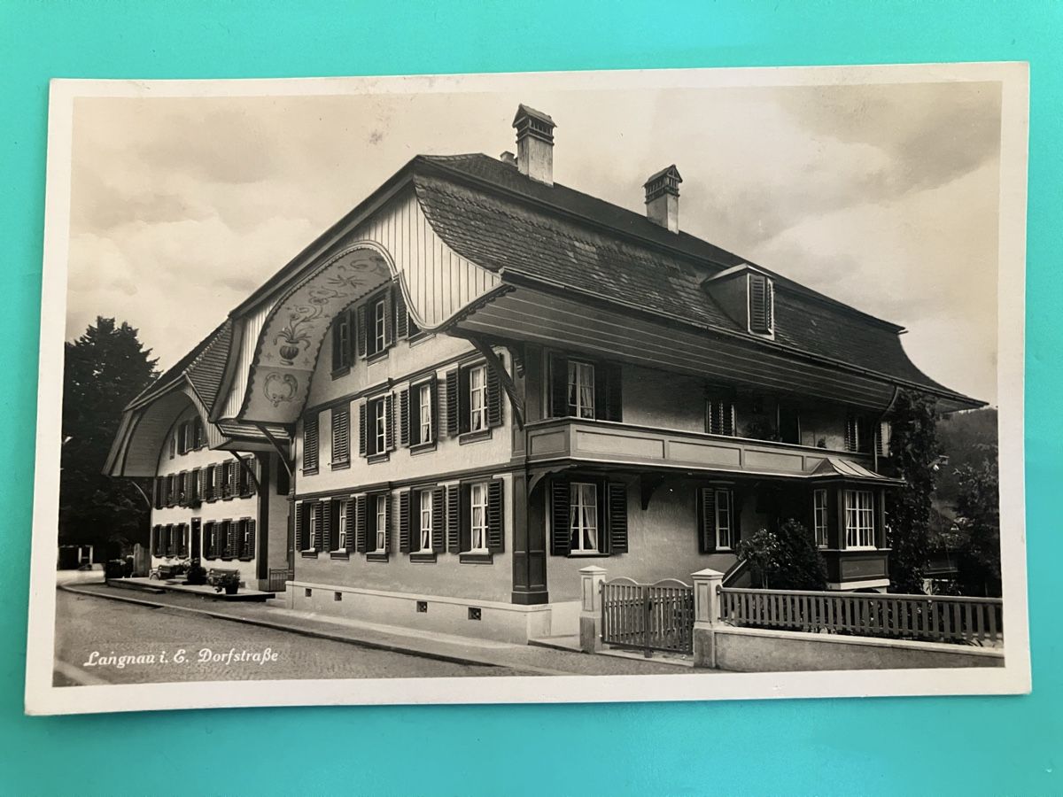 Cartes postales: Ansichtskarte Langnau i. E.  Dorfstrasse Ansicht, ca.1930 – D'occasion à Bauma par Baumer71