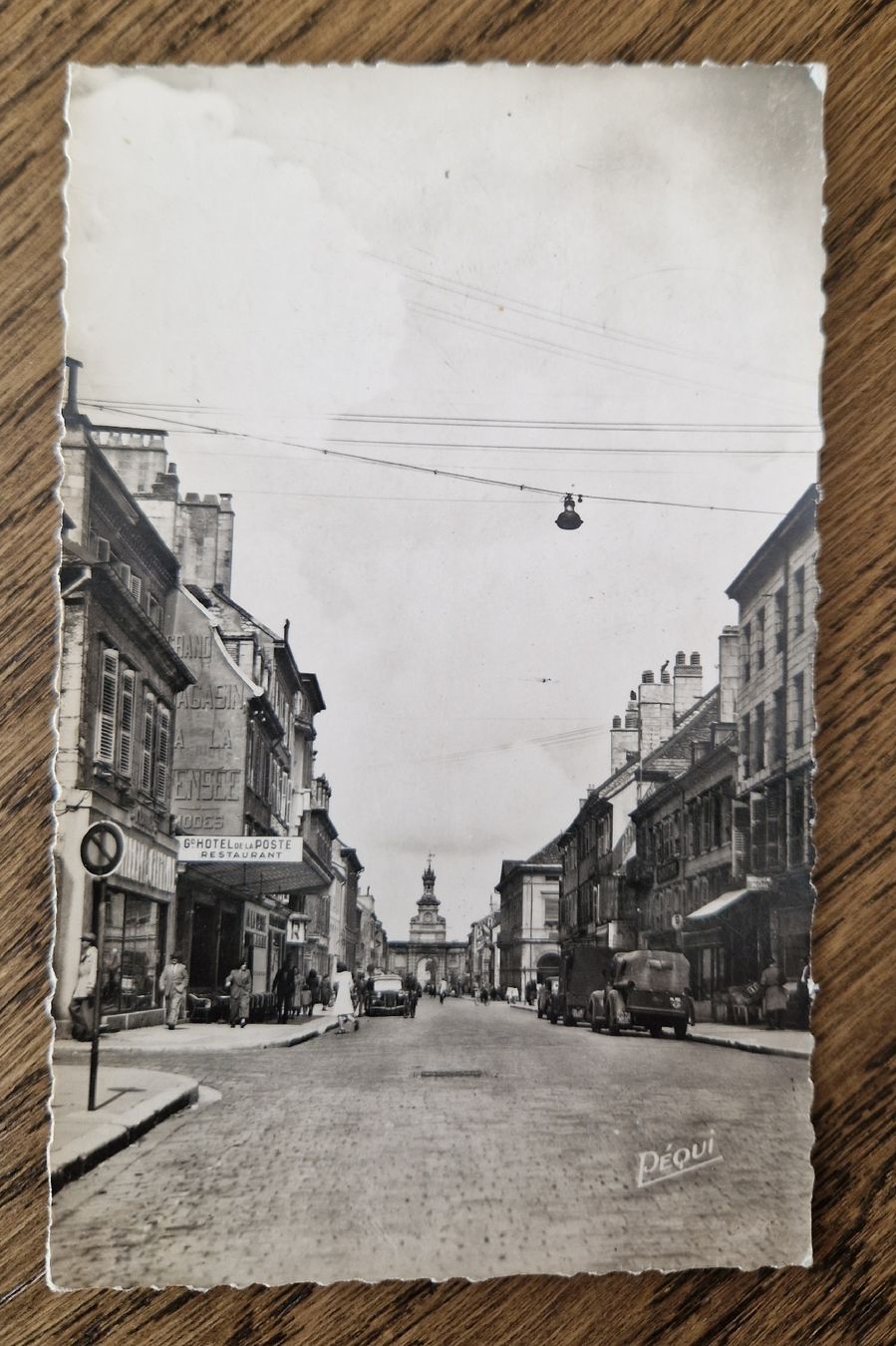 Cartoline postali: Pontarlier nach Davos-Dorf 1949 – Usato da Ebikon venduto da Donar50