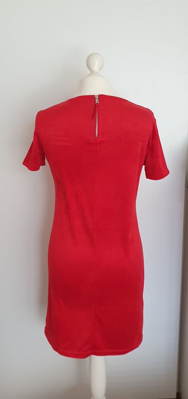 Zara Vestiti: Kleid Veloursoptik Grösse 34, rot. – Nuovo (secondo la descrizione) da Stansstad venduto da InStyle8 2