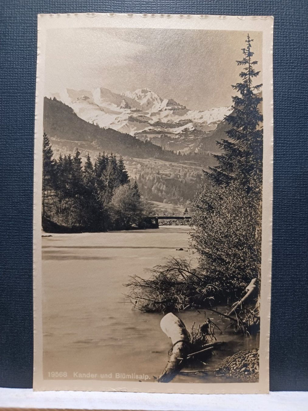 Cartoline postali: No. 19568, Kander und Blümlisalp – Usato da Aarau Rohr venduto da mgvw