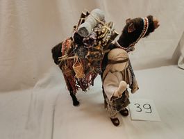 Schwarzenberger Krippefiguren Kamele mit Hirtenjunge