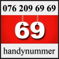 Handynummer, Telefonnummer, VIP Nummer, 076 209 69 69