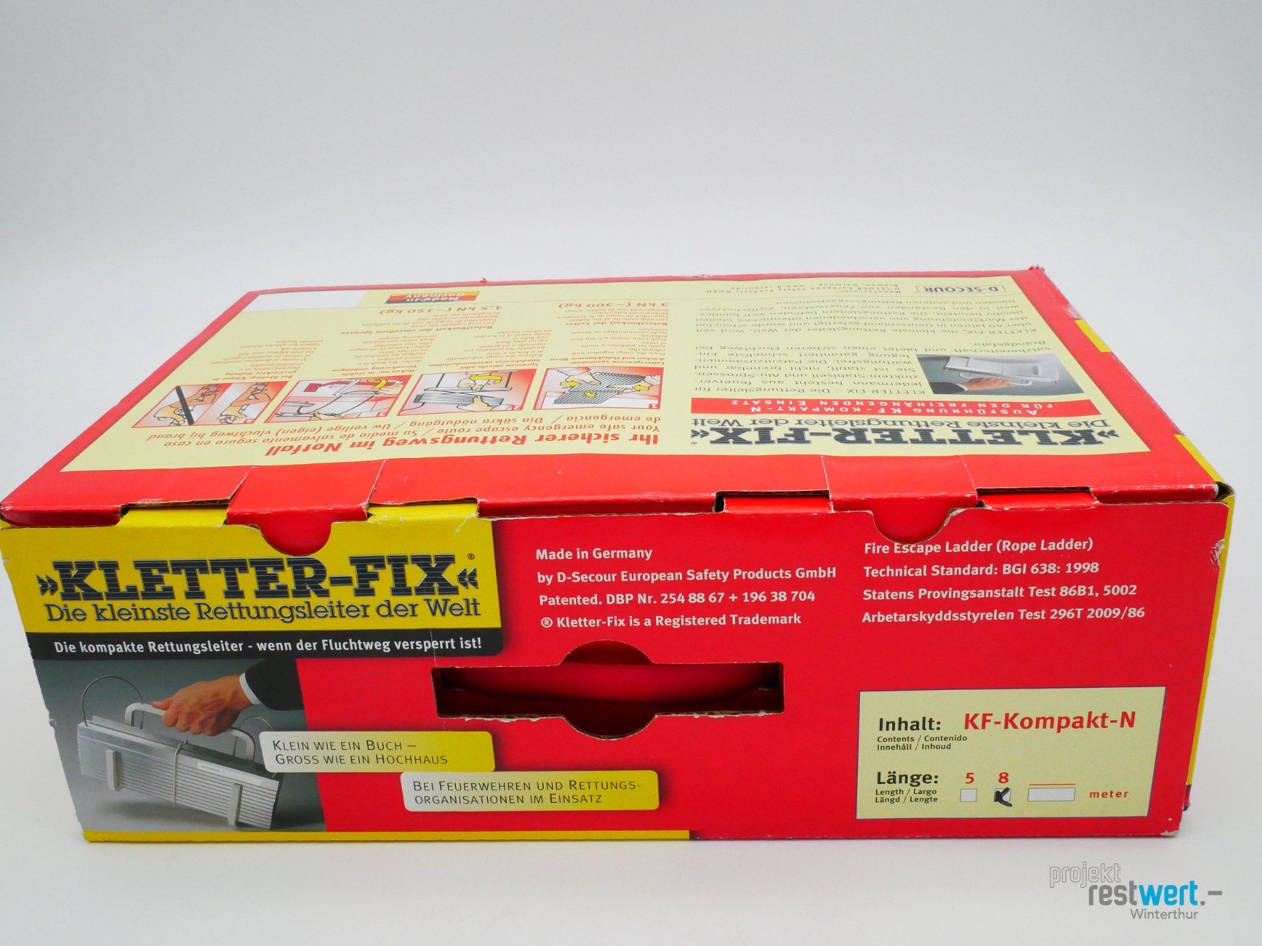Scale: KLETTER-FIX® Rettungsleiter 8m – Nuovo (secondo la descrizione) da Winterthur venduto da Restwert_Winterthur 7