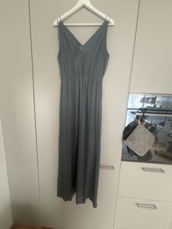 Langes Kleid - blau/grau