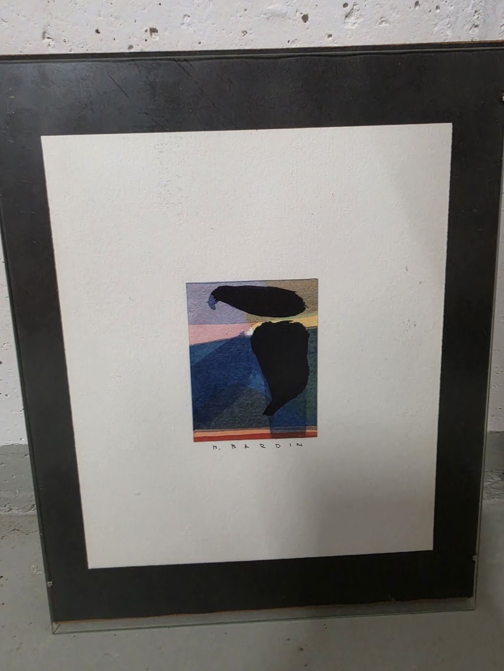 Grafiken & Lithographien: Original abstrakte Grafik von M. Bardin | Handsigniert – Gebraucht aus Rain von gary777