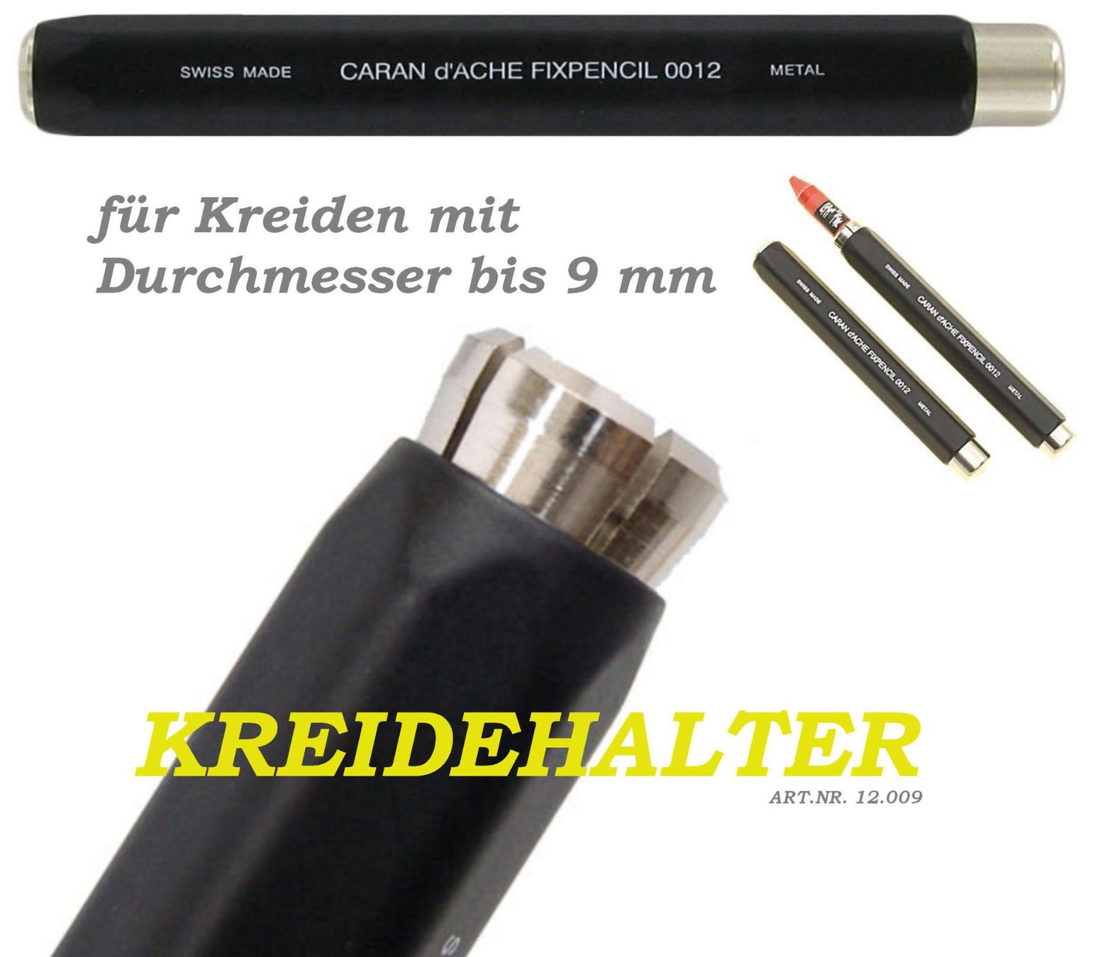 Caran D'Ache Matite, matite colorate & gessi: AKTION = 12.009 Fixpencil Kreidehalter Pastelle Caran d'Ache – Nuovo e nell'imballaggio originale da Strengelbach venduto da Mozi1 3