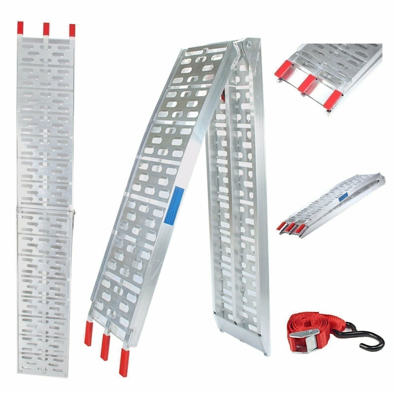 Rampe di accesso: 2x rampes pliables en aluminium avec sangles – Nuovo e nell'imballaggio originale da Chavornay venduto da Bigblock25 1