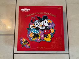 Mickey Mouse Holzpuzzle - Premium Artefakt, neu, ab 8 J.