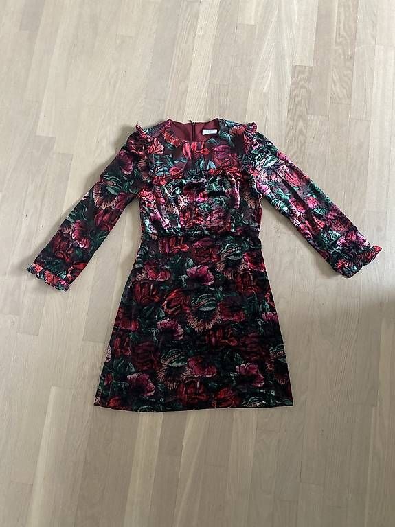 Vestiti: Sandro Paris Samtkleid  Floral  Wie neu – Usato da Aadorf venduto da cel_z695 3