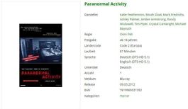 Paranormal Activity (Bluray)